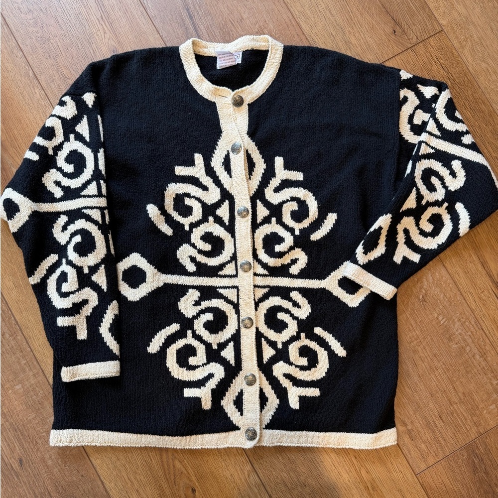 Vintage PBJ Sport Ramie/Cotton Button Front Cardigan / xlarge